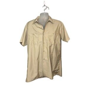 Vintage Big Mac Workwear Short Sleeve Button Down Shirt Size Large